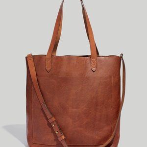 Madewell Medium Transport Tote in English Saddle